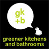 Green Kitchen and Bathroom